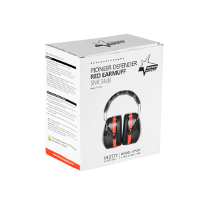 PIONEER EAR DEFENDER SNR34DB RED EARMUFF