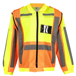 METRO REFLECTIVE JACKET DETACHABLE SLEEVES - Orange