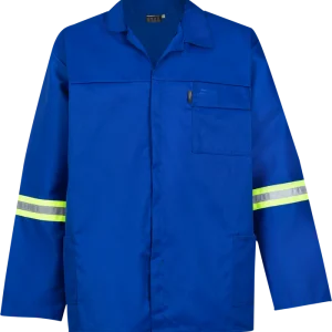 POLY COTTON (80/20) CONTI SUITS ROYAL BLUE WITH REFLECTIVE TAPE