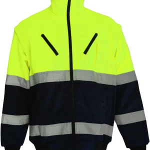 PIONEER Winter Bunny Jacket- Lime and Navy Blue